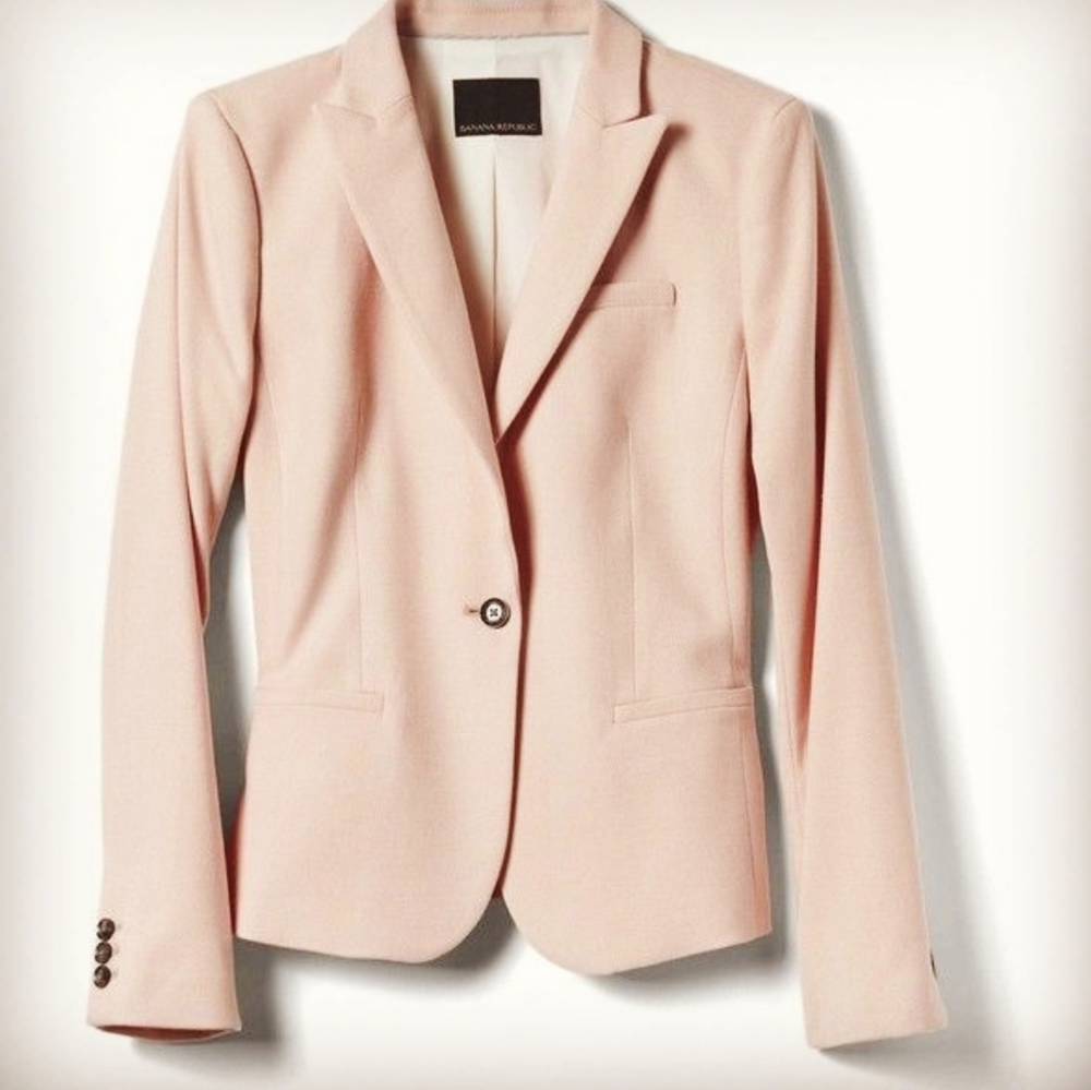 NWOT Banana Republic Herringbone Twill Blazer!